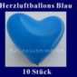 Herzluftballons Blau