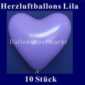 Herzluftballons Lila
