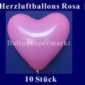 Herzluftballons Rosa