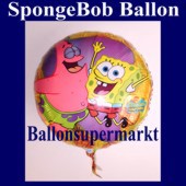 Luftballon SpongeBob, Schwammkopf, Squarepants, Folienballon mit Ballongas (FHGE SpongeBob-Schwammkopf-09252)