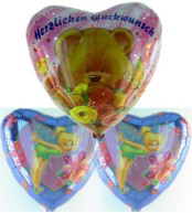Geburtstagsgeschenk mit Luftballons Tinkerbell