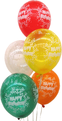 Happy Birthday Traube, Geburtstag Luftballons