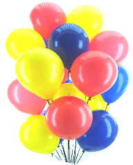 Fasching mit Luftballons
