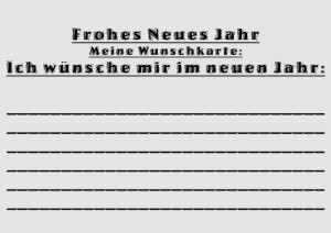 Wunschkarte Wunschkarte