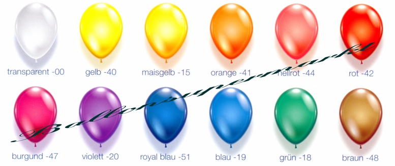 Kristall Farben Luftballons
