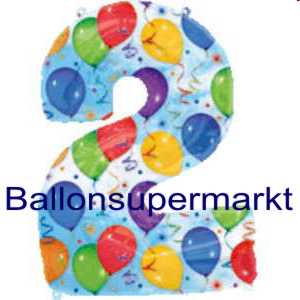 Luftballon-Zahlenballon-Zahlen-Dekoration-Zahl-2