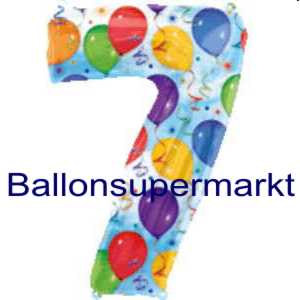 Luftballon-Zahlenballon-Zahlen-Dekoration-Zahl-7